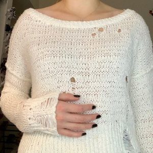 hollister sweater crop top